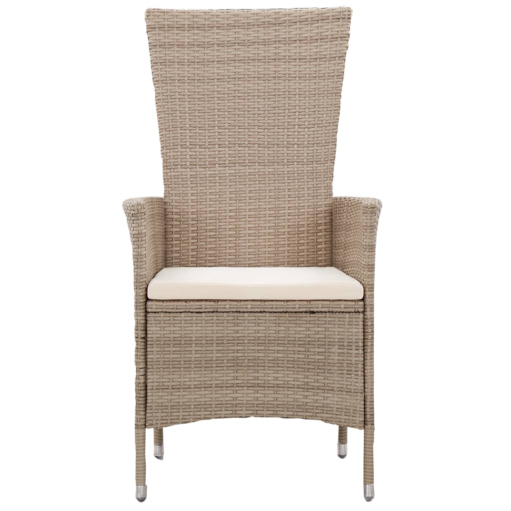 5-tlg. Garten-Essgruppe mit Kissen Beige
