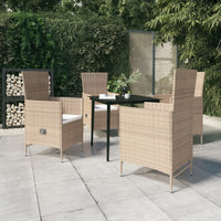 Thumbnail for 5-tlg. Garten-Essgruppe mit Kissen Beige