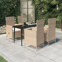 Thumbnail for 5-tlg. Garten-Essgruppe mit Kissen Beige