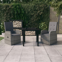 Thumbnail for 3-tlg. Garten-Essgruppe mit Kissen Grau