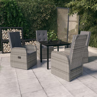 Thumbnail for 5-tlg. Garten-Essgruppe mit Kissen Grau