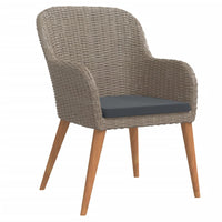 Thumbnail for 7-tlg. Garten-Essgruppe mit Auflagen Braun