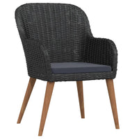 Thumbnail for 5-tlg. Garten-Essgruppe mit Auflagen Schwarz