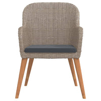 Thumbnail for 9-tlg. Garten-Essgruppe mit Auflagen Braun