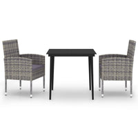 Thumbnail for 3-tlg. Garten-Essgruppe Anthrazit