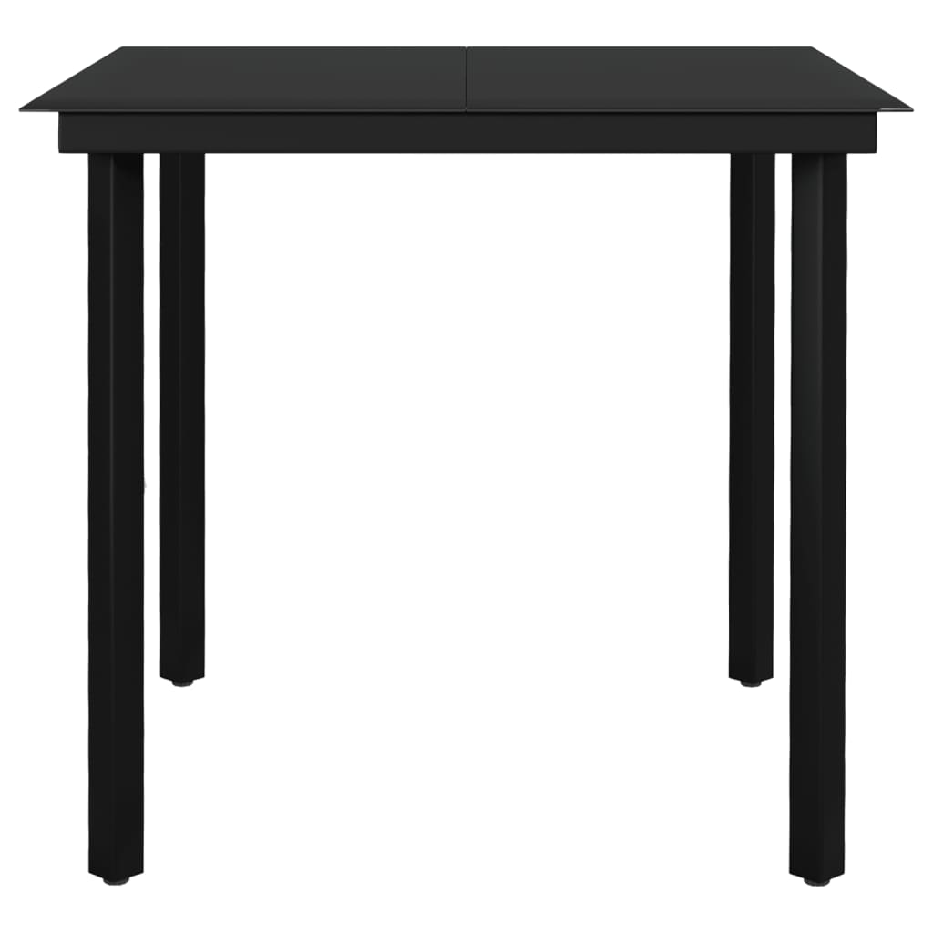 5-tlg. Garten-Essgruppe Dunkelgrau