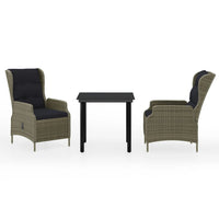 Thumbnail for 3-tlg. Garten-Essgruppe Braun