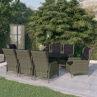 Thumbnail for 9-tlg. Garten-Essgruppe Braun