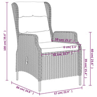 Thumbnail for 7-tlg. Garten-Essgruppe Dunkelgrau