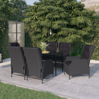 Thumbnail for 7-tlg. Garten-Essgruppe Dunkelgrau