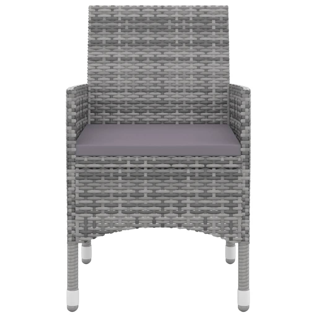 7-tlg. Garten-Essgruppe mit Auflagen Poly Rattan und Glas