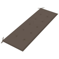 Thumbnail for Batavia-Bank mit Taupe Kissen 150 cm Massivholz Teak