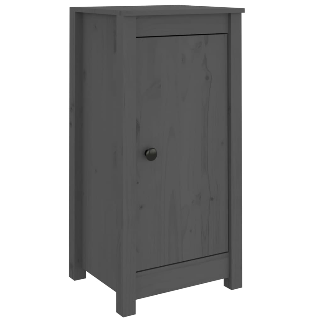 Sideboard Grau 40x35x80 cm cm Massivholz Kiefer