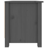 Thumbnail for Schuhschrank Grau 70x38x45,5 cm Massivholz Kiefer