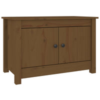 Thumbnail for Schuhschrank Honigbraun 70x38x45,5 cm Massivholz Kiefer