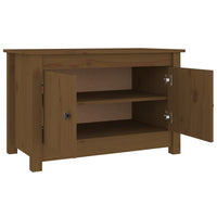 Thumbnail for Schuhschrank Honigbraun 70x38x45,5 cm Massivholz Kiefer