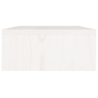 Thumbnail for Monitorständer Weiß 80x24x10,5 cm Massivholz Kiefer