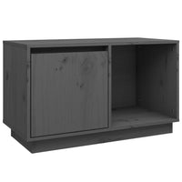 Thumbnail for TV-Schrank Grau 74x35x44 cm Massivholz Kiefer