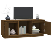 Thumbnail for TV-Schrank Honigbraun 110,5x35x44 cm Massivholz Kiefer