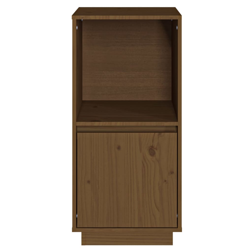 Sideboard Honigbraun 38x35x80 cm Massivholz Kiefer