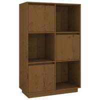 Thumbnail for Highboard Honigbraun 74x35x117 cm Massivholz Kiefer