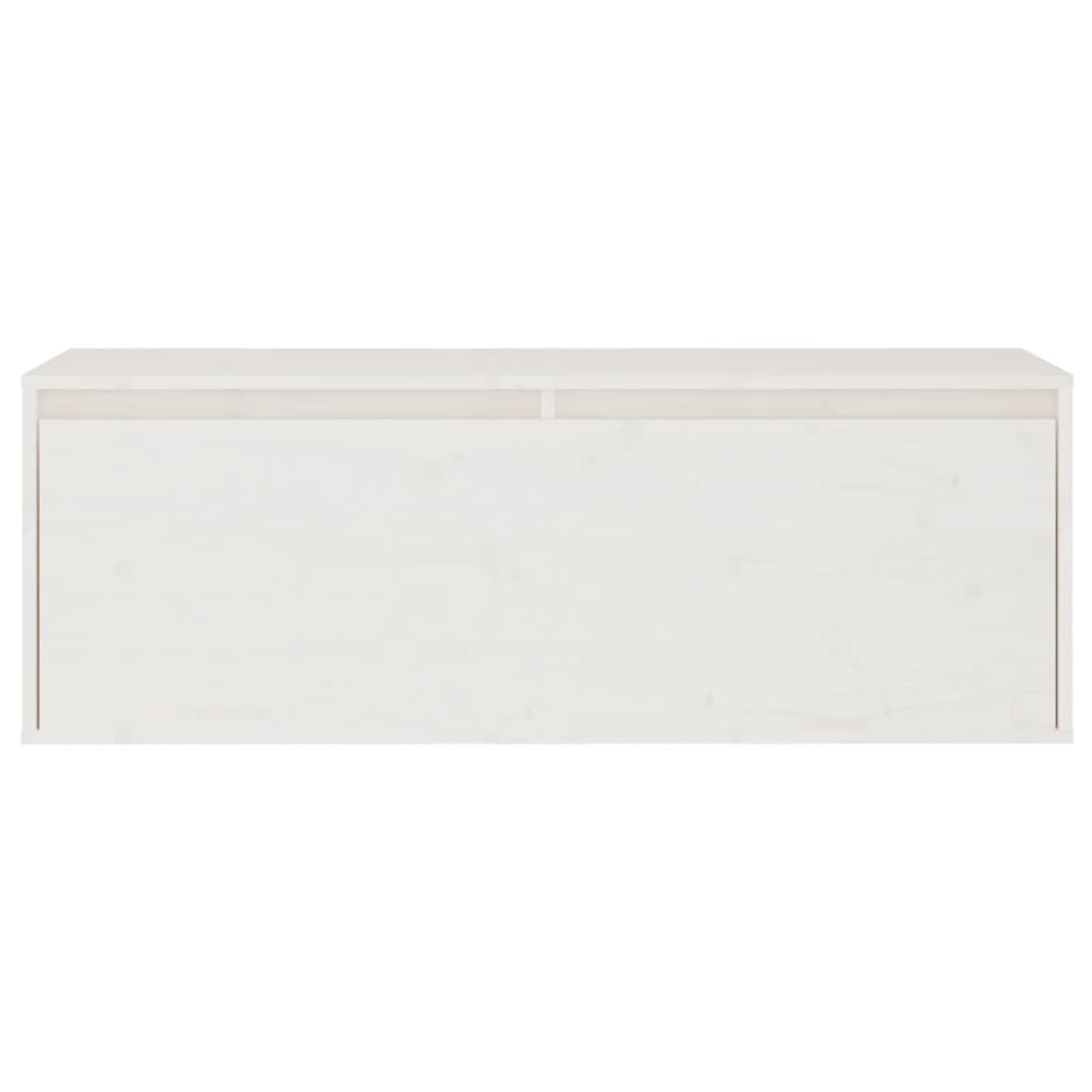 TV-Schränke 2 Stk. Weiß Massivholz Kiefer