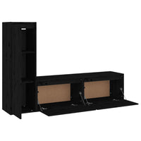 Thumbnail for TV-Schränke 3 Stk. Schwarz Massivholz Kiefer