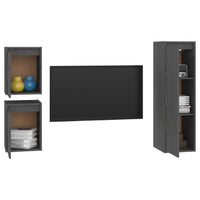 Thumbnail for TV-Schränke 3 Stk. Grau Massivholz Kiefer