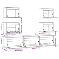 Thumbnail for TV-Schränke 7 Stk. Massivholz Kiefer