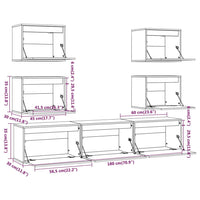 Thumbnail for TV-Schränke 7 Stk. Honigbraun Massivholz Kiefer