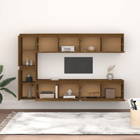 Thumbnail for TV-Schränke 6 Stk. Honigbraun Massivholz Kiefer