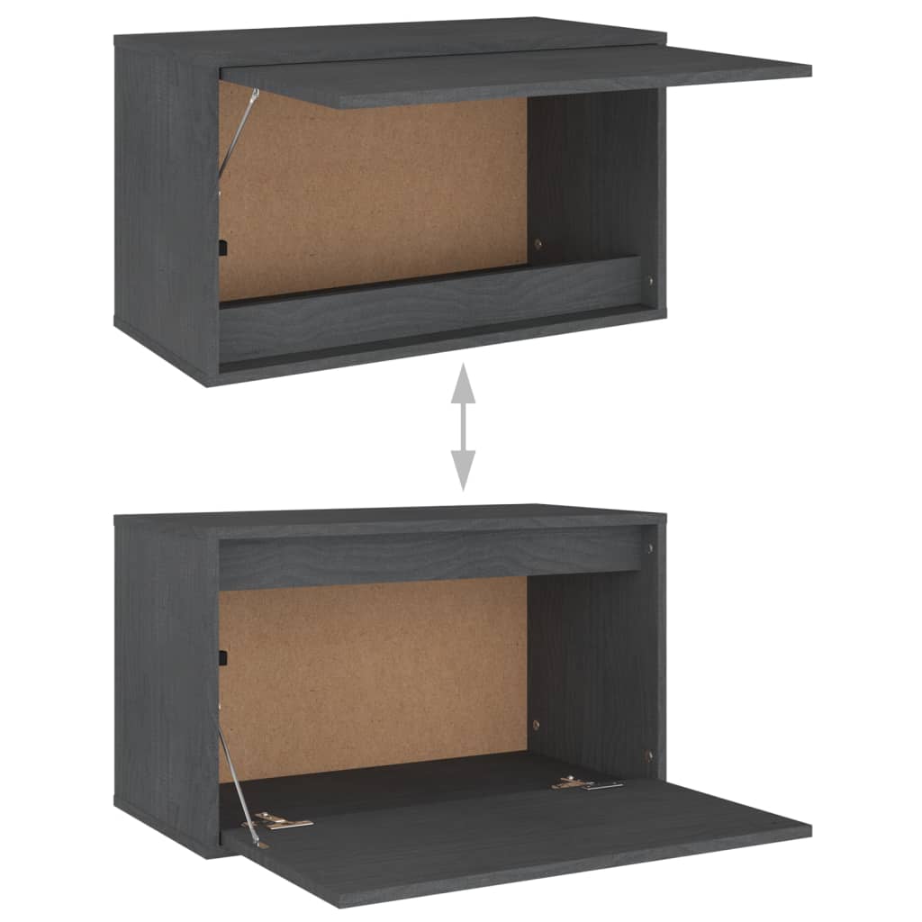 TV-Schränke 5 Stk. Grau Massivholz Kiefer