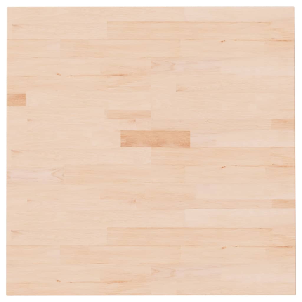 Tischplatte Quadratisch 70x70x1,5 cm Eichenholz Unbehandelt