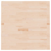 Thumbnail for Tischplatte Quadratisch 80x80x2,5 cm Eichenholz Unbehandelt