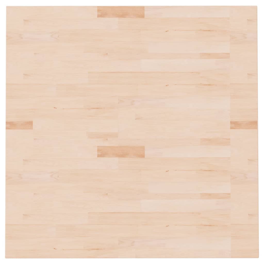 Tischplatte Quadratisch 90x90x2,5 cm Eichenholz Unbehandelt