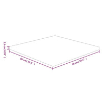 Thumbnail for Tischplatte Quadratisch 90x90x2,5 cm Eichenholz Unbehandelt
