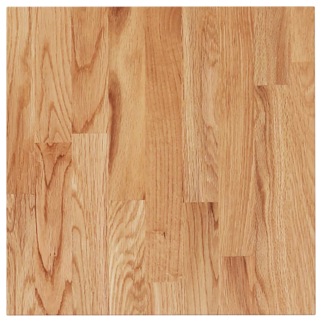 Tischplatte Quadratisch Hellbraun 50x50x1,5cm Behandelte Eiche