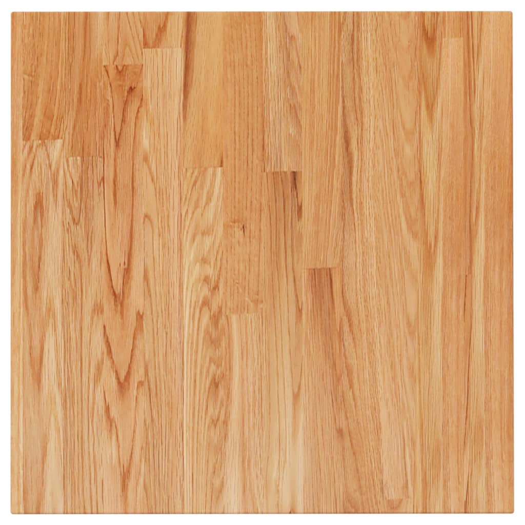 Tischplatte Quadratisch Hellbraun 50x50x2,5cm Behandelte Eiche