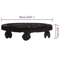 Thumbnail for Pflanzenroller 30 cm Durchmesser Schwarz 170 kg
