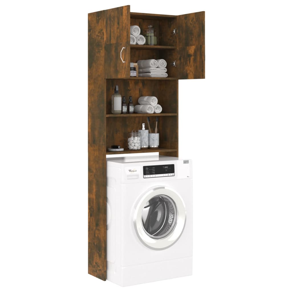 Badezimmerschrank Räuchereiche 64x25,5x190 cm