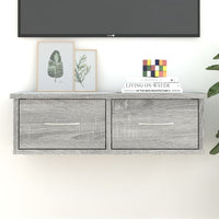 Thumbnail for Wandschrank Grau Sonoma 60x26x18,5 cm Holzwerkstoff