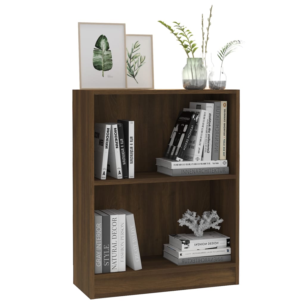 Bücherregal Braun Eichen-Optik 60x24x74,5 cm Holzwerkstoff