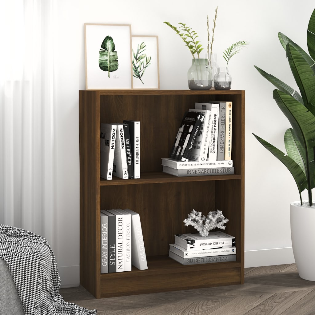 Bücherregal Braun Eichen-Optik 60x24x74,5 cm Holzwerkstoff