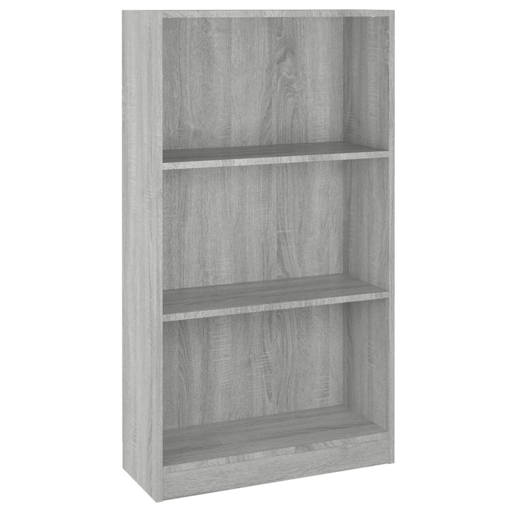Bücherregal Grau Sonoma 60x24x109 cm Holzwerkstoff