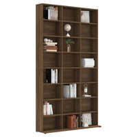 Thumbnail for CD-Regal Braun Eichen-Optik 102x23x177,5 cm Holzwerkstoff