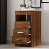 Thumbnail for Sideboard mit Schubladen Braun Eichen-Optik 40x50x76 cm