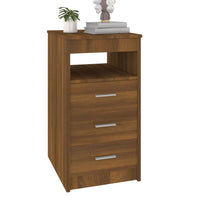 Thumbnail for Sideboard mit Schubladen Braun Eichen-Optik 40x50x76 cm