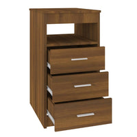 Thumbnail for Sideboard mit Schubladen Braun Eichen-Optik 40x50x76 cm