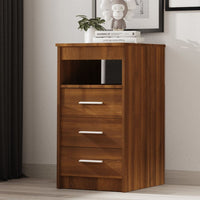 Thumbnail for Sideboard mit Schubladen Braun Eichen-Optik 40x50x76 cm