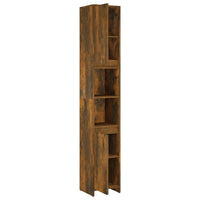 Thumbnail for Badezimmerschrank Räuchereiche 30x30x183,5 cm Holzwerkstoff
